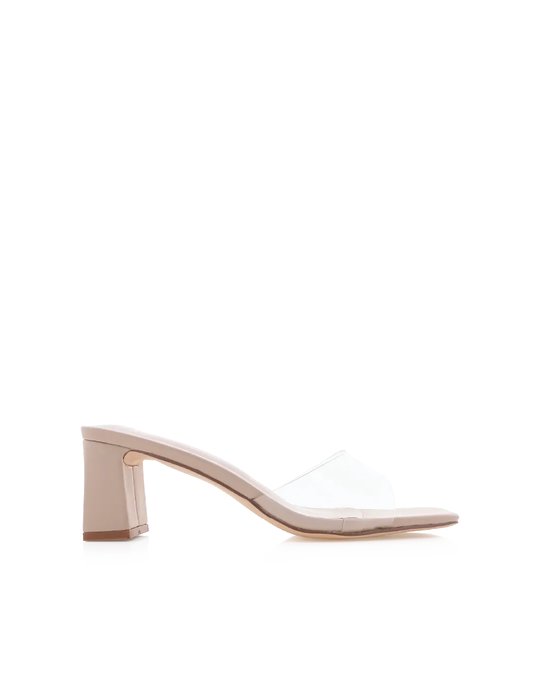 FINBAR - CLEAR-NUDE Slip-Resistant Heels Indoor