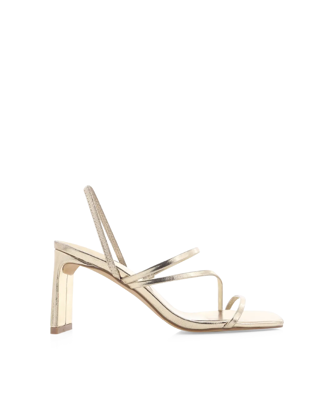 GENNA - GOLD METALLIC Slip Resistant Outsole Glam Heeled Sandals