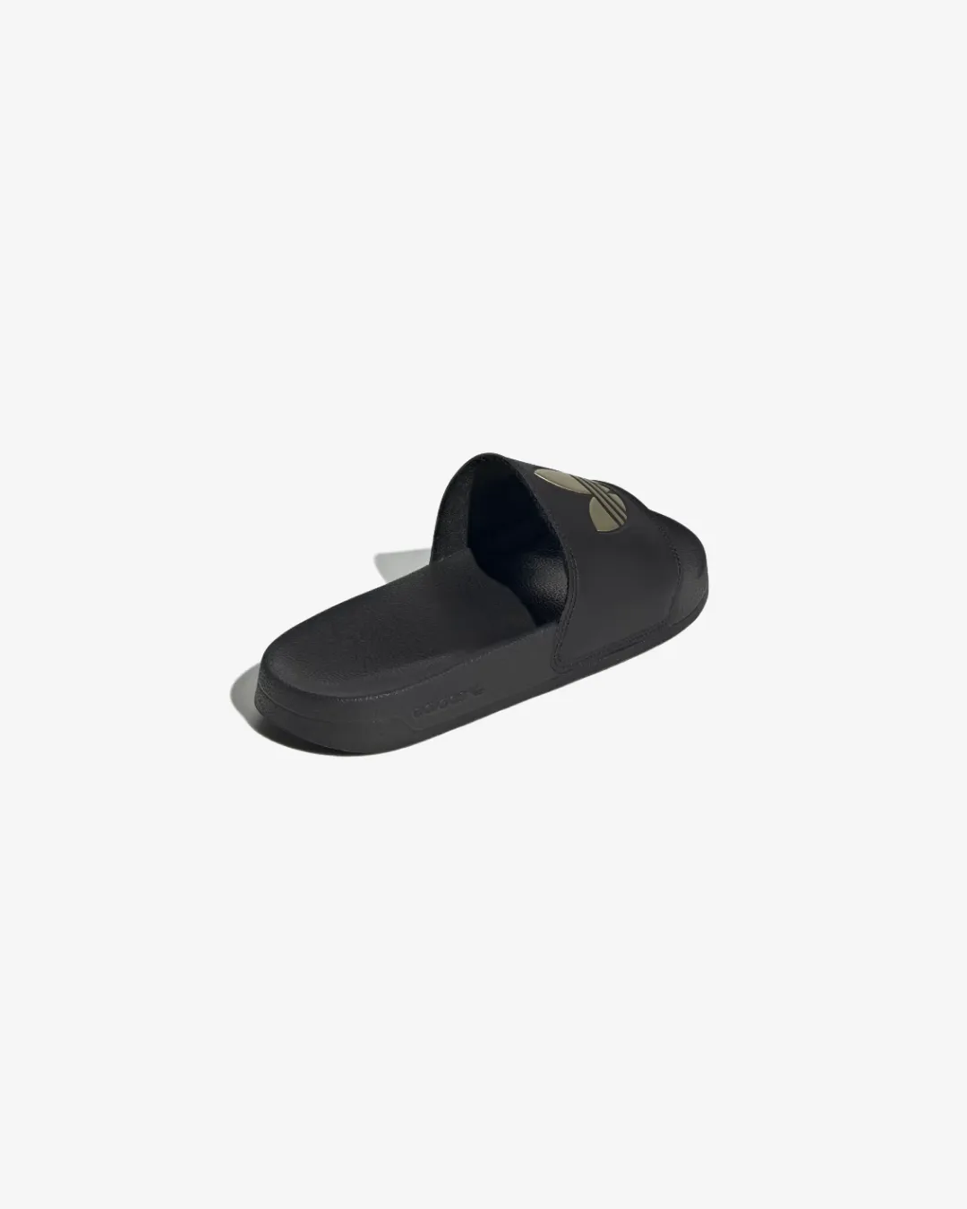 Adidas Adilette Lite Slides In Core Black And Matte Gold engraved - finish - design shoes packable