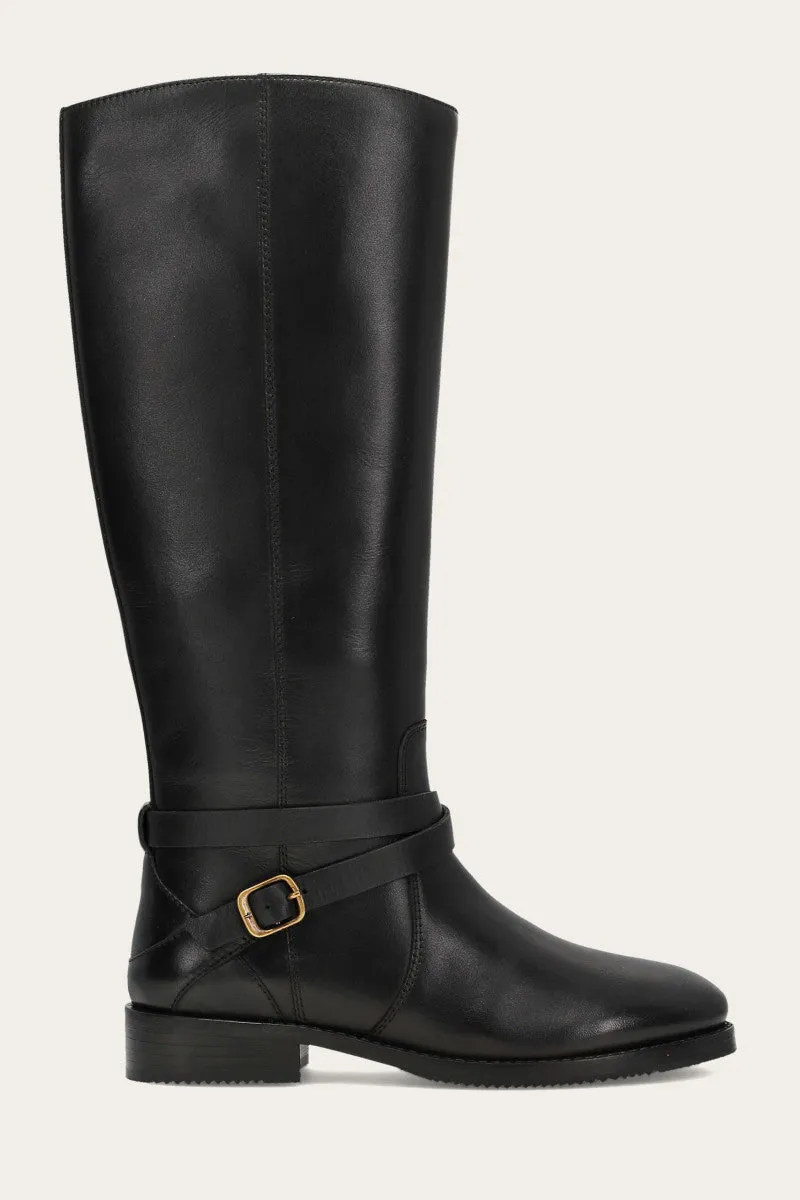 Stretchy Material school shoes Melissa Belted Riding