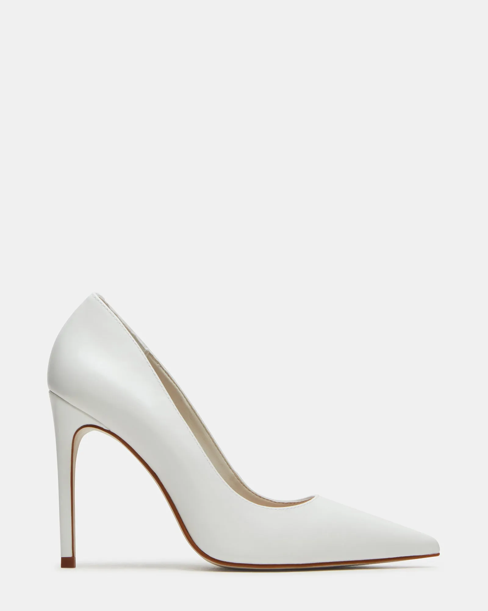 Open Back Heeled Sandals Slip-Resistant Heels NOIR WHITE LEATHER