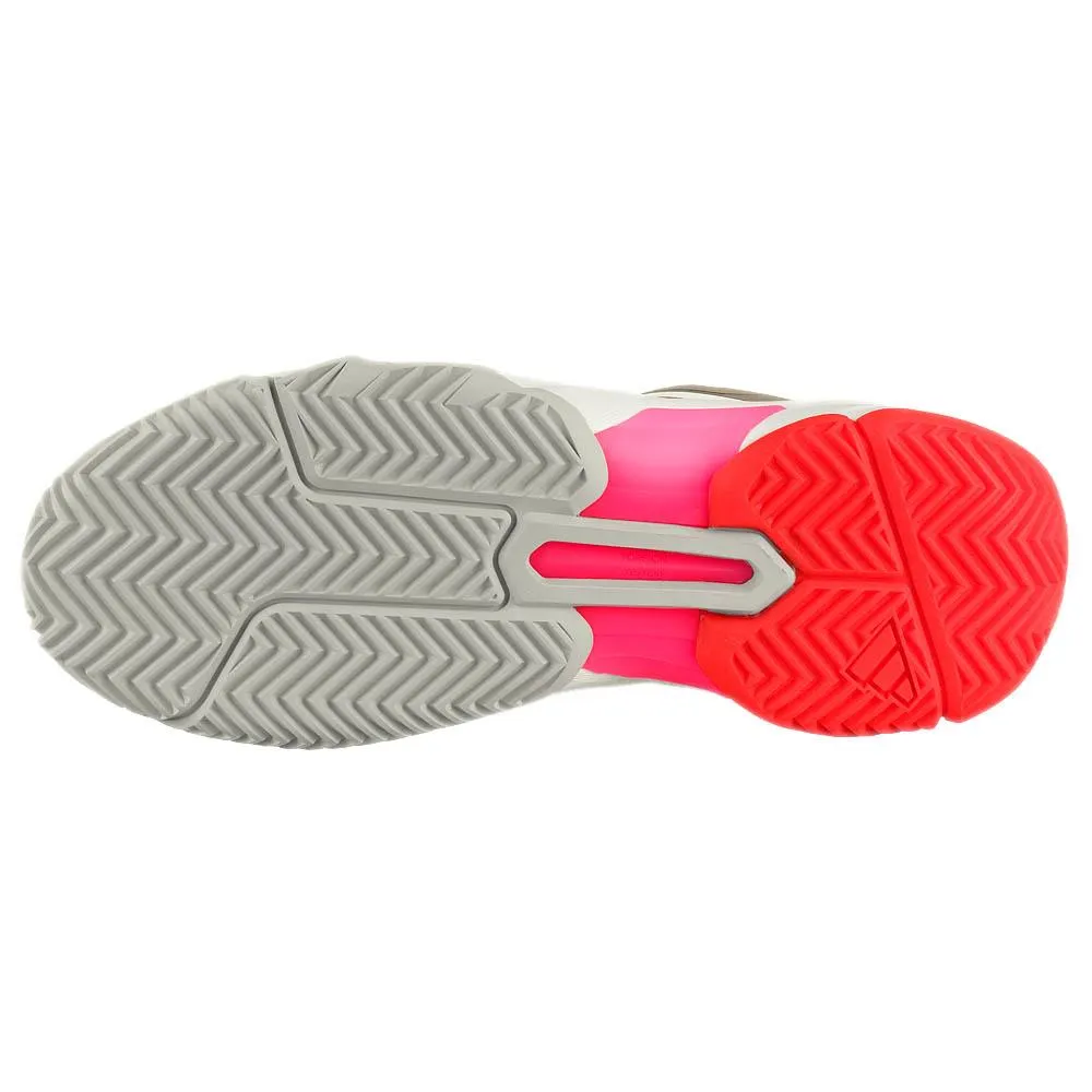 adidas Women's CourtJam Control 3 - Cloud White/Iron Metallic Walking Ease