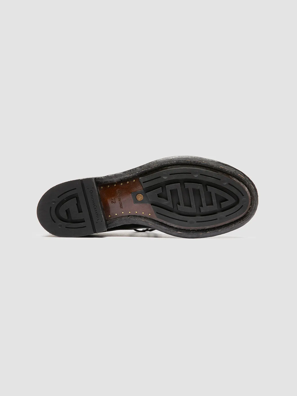 ADMIRAL 007 - Black Leather Derby Shoes Sporty arch urban walks