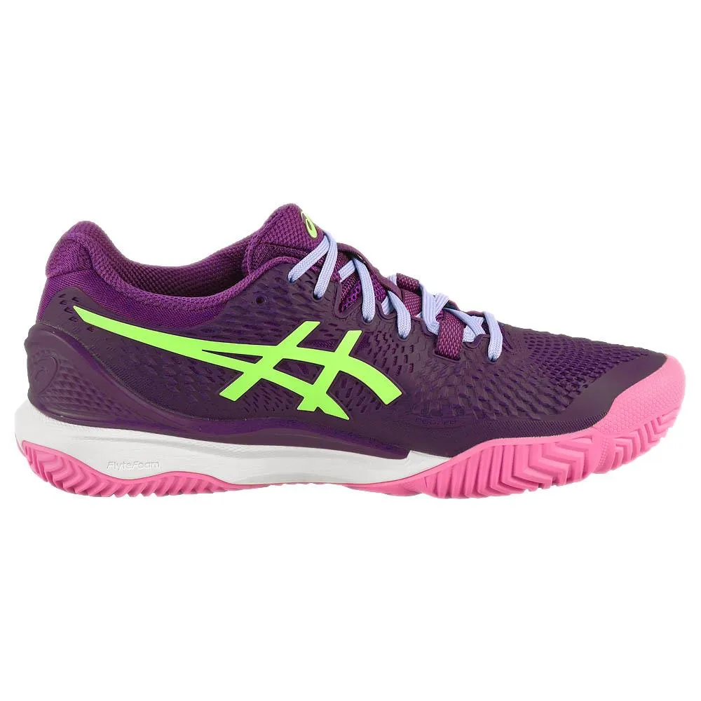 Foot Care Asics Women's Gel-Resolution 9 - Padel - Deep Mauve/Lime Green