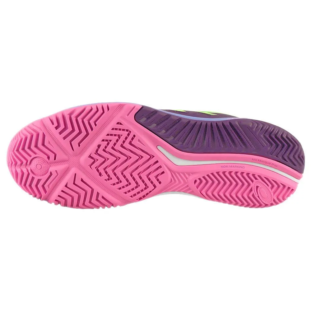Asics Women's Gel-Resolution 9 - Padel - Deep Mauve/Lime Green All-day lining