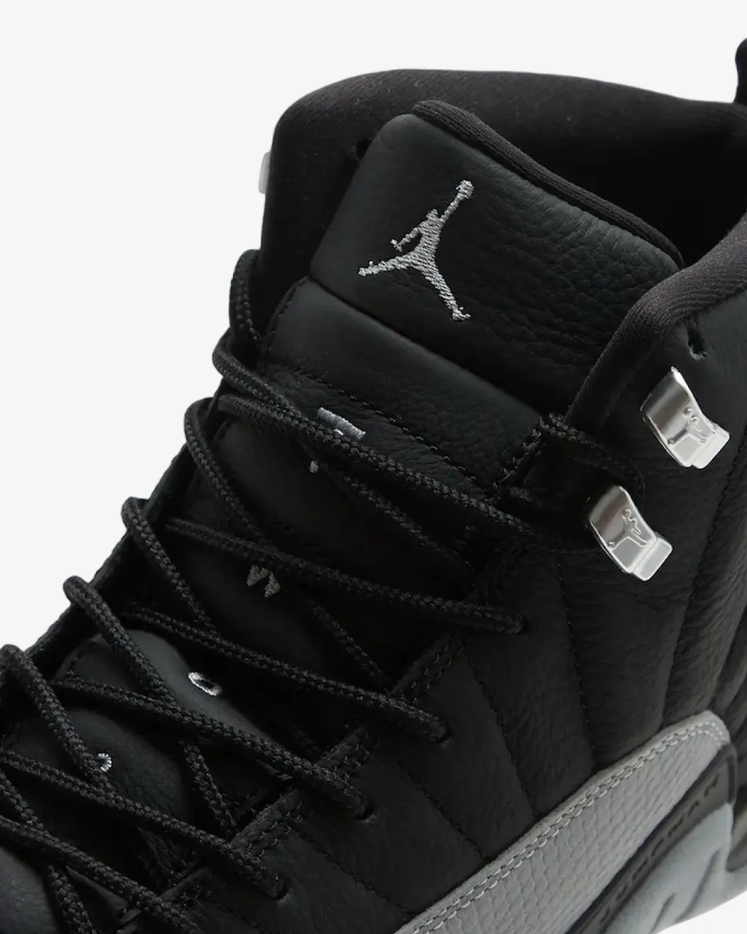 Nike Air Jordan 12 Retro 'Black Wolf Grey' Sneakers Toe box