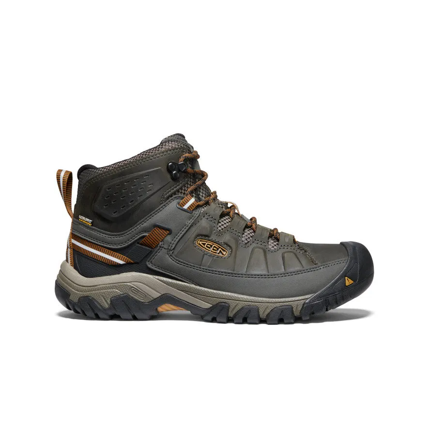 Gym workout Rain Adventure Men's Targhee III Waterproof Mid  |  Black Olive/Golden Brown