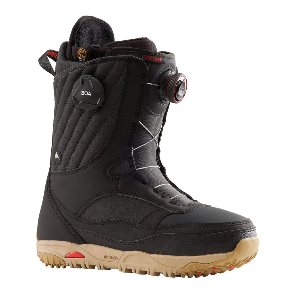 Burton 2023 Womens Limelight Wide Boa Boots - Black Winter Activity Gear