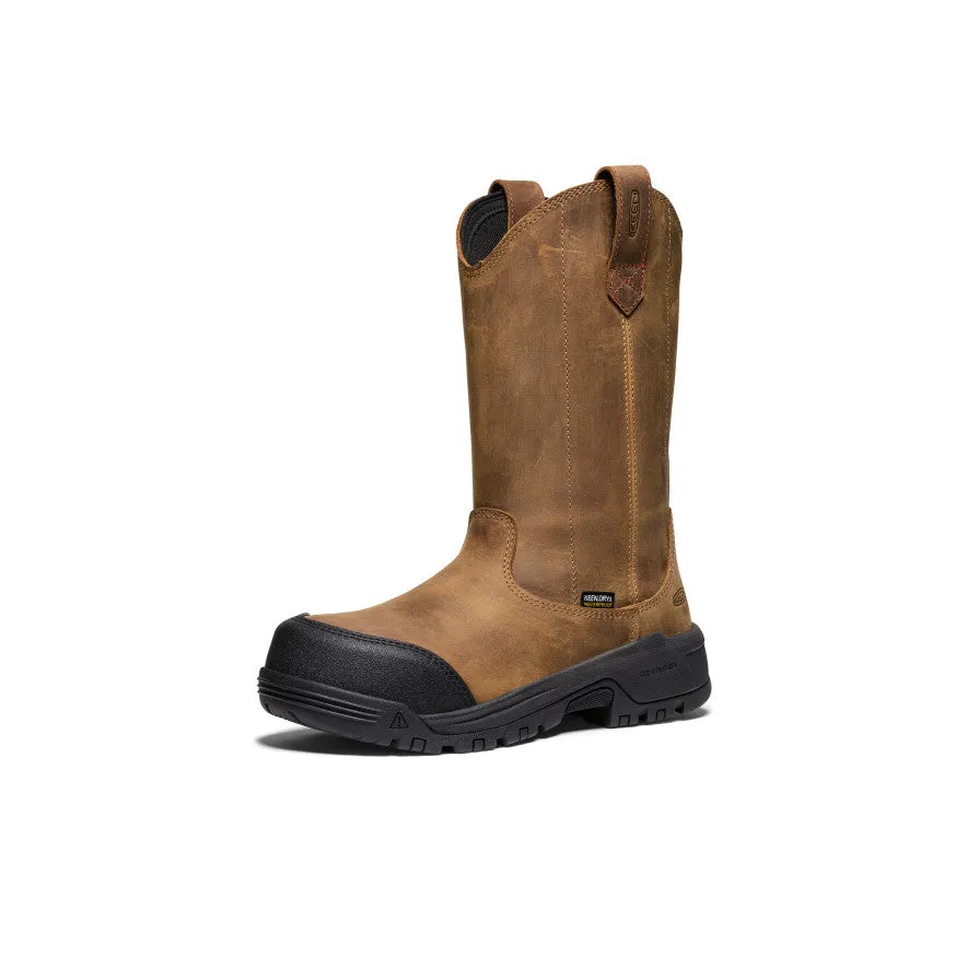 Women's Evanston Pull-On Waterproof Boot (Carbon Toe)  |  Bison/Black Lace Closure Outdoor Essentials