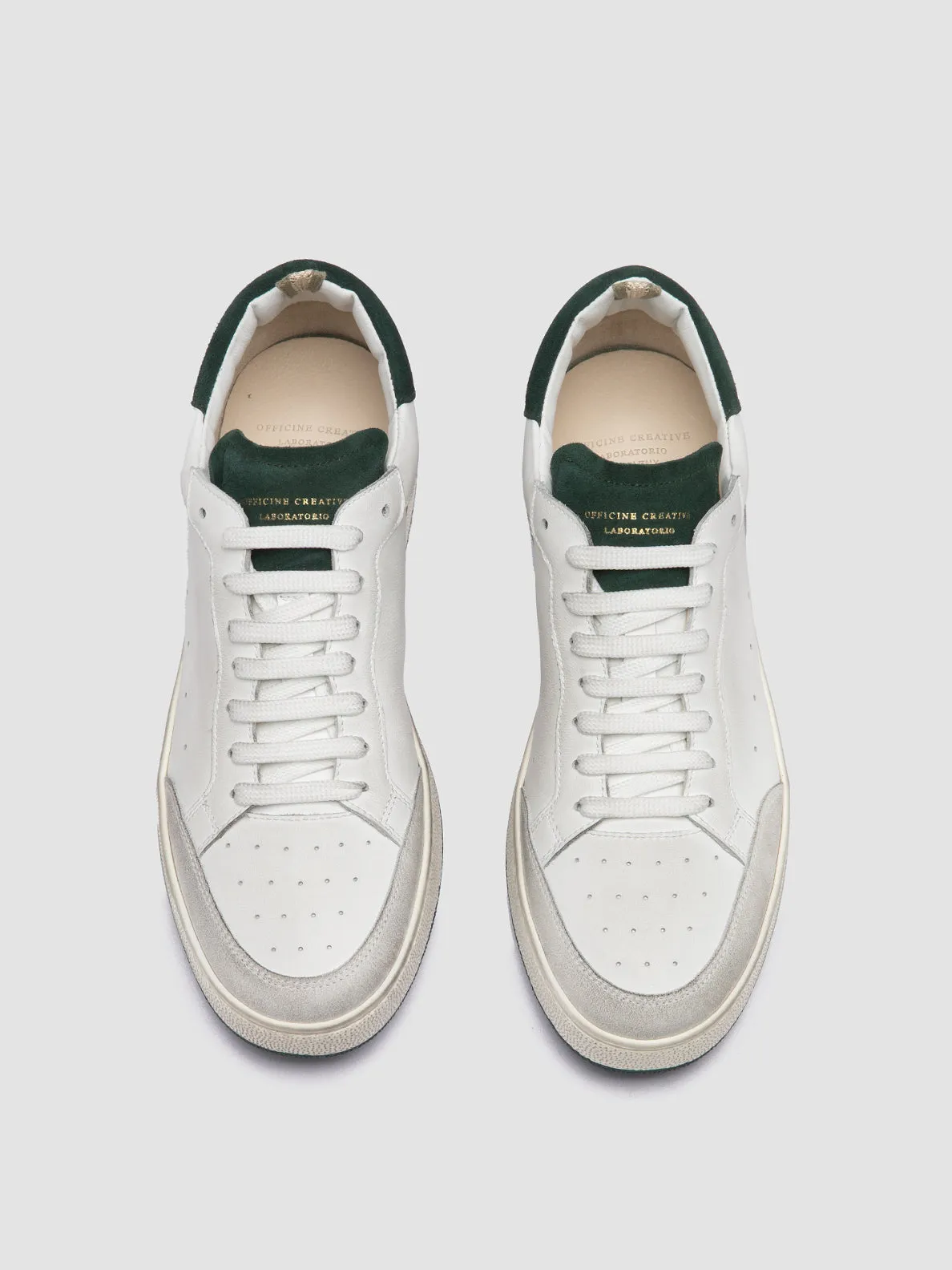 Urban Casual THE ANSWER 001 - White Leather and Suede Sneakers