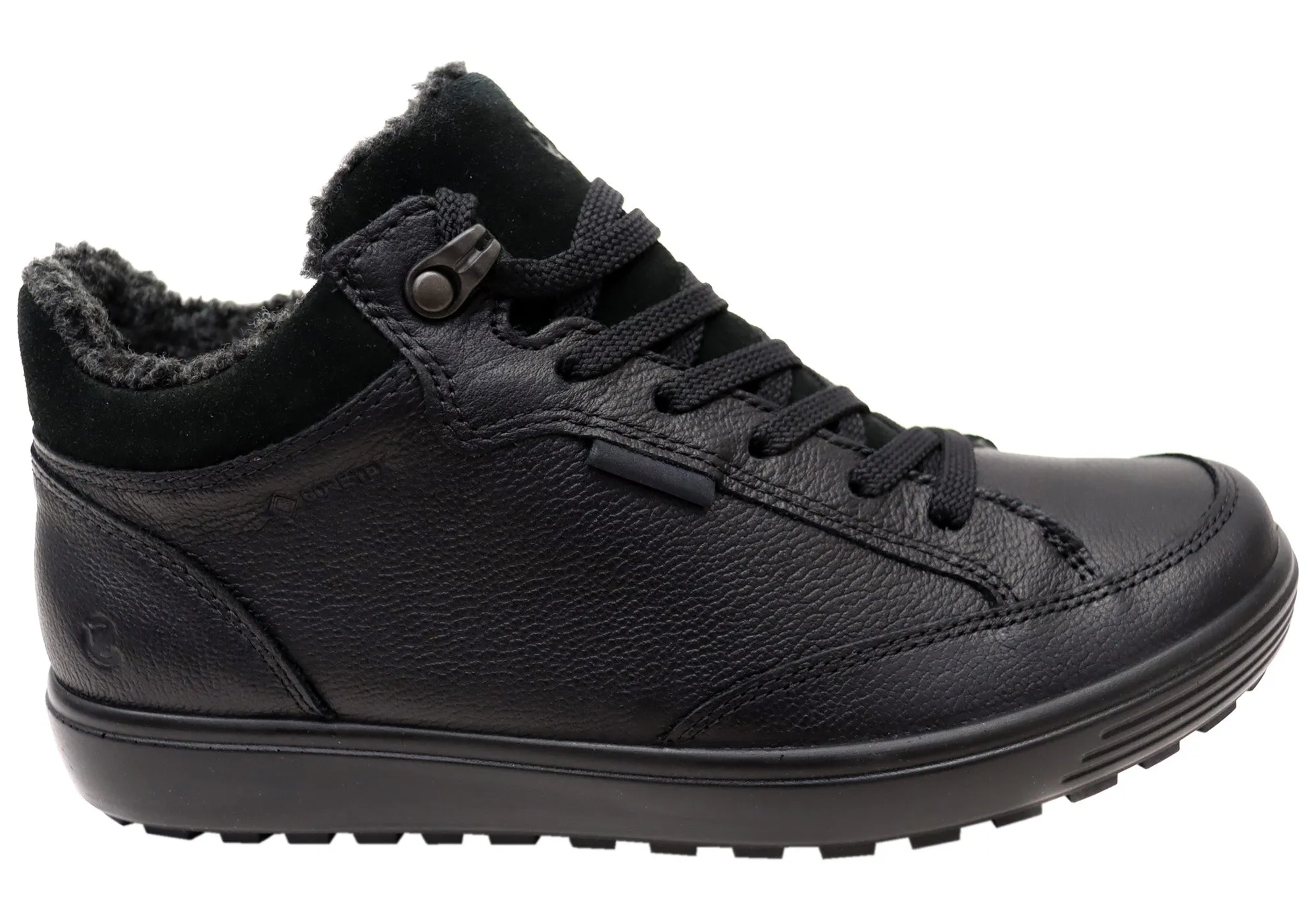 Comfort Grip ECCO Womens Comfortable Soft 7 Tred Warm GTX Leather Ankle Boots