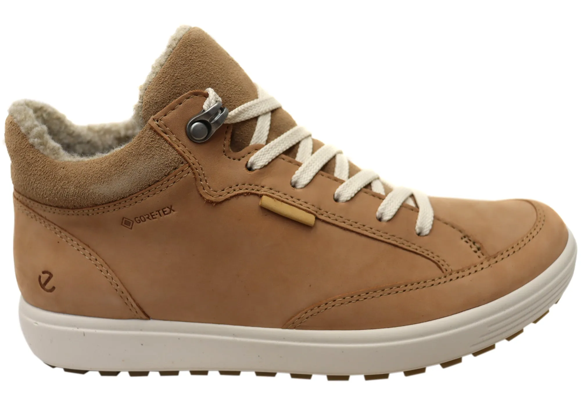 ECCO Womens Comfortable Soft 7 Tred Warm GTX Leather Ankle Boots Enhanced grip Dad Style