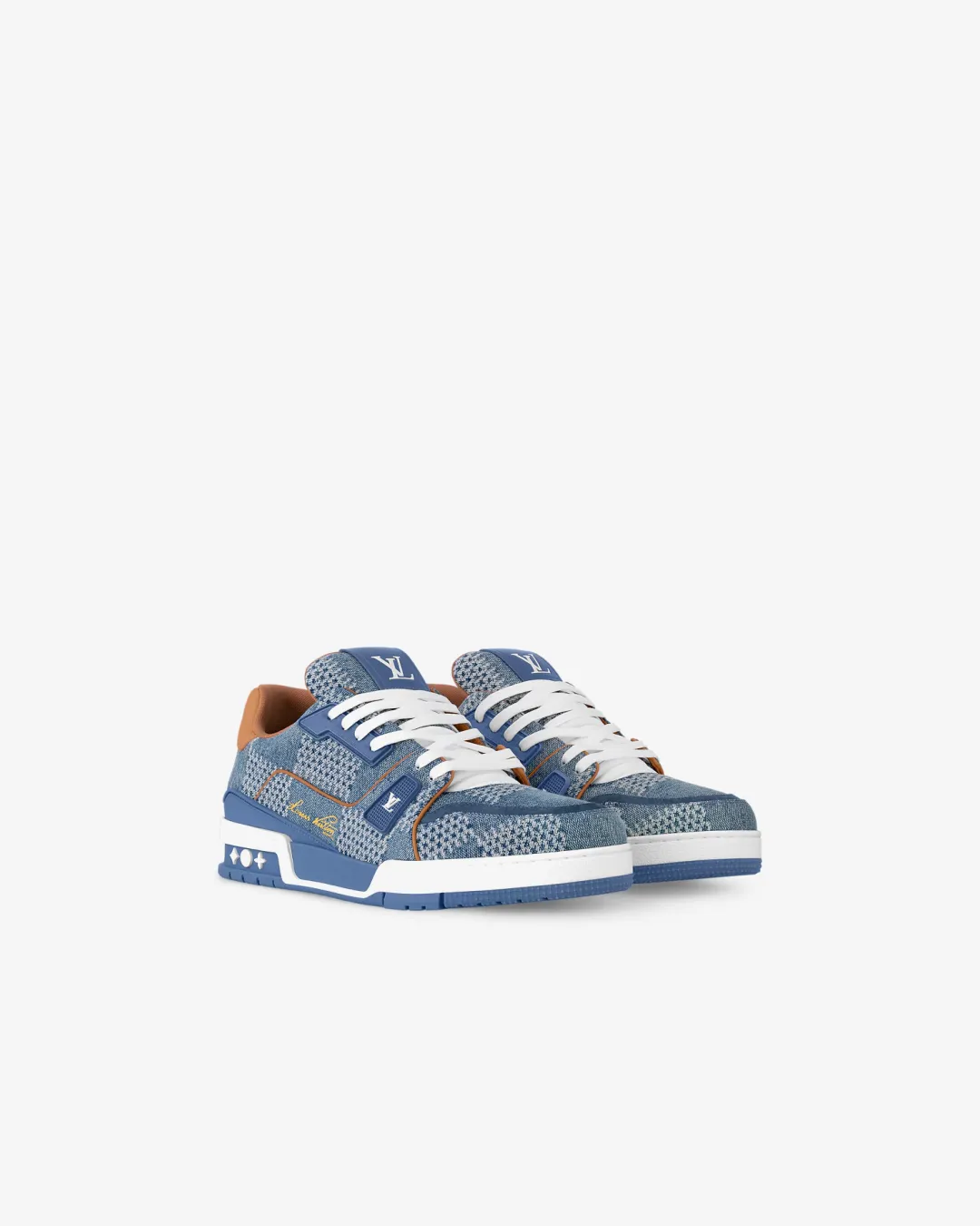 Louis Vuitton Trainer sneaker in Damier 3D denim rubber - outsole shoes Men's running