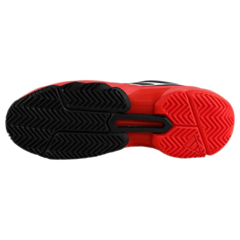 Clean Build adidas Men's CourtJam Control 3 - White/Lucid Red