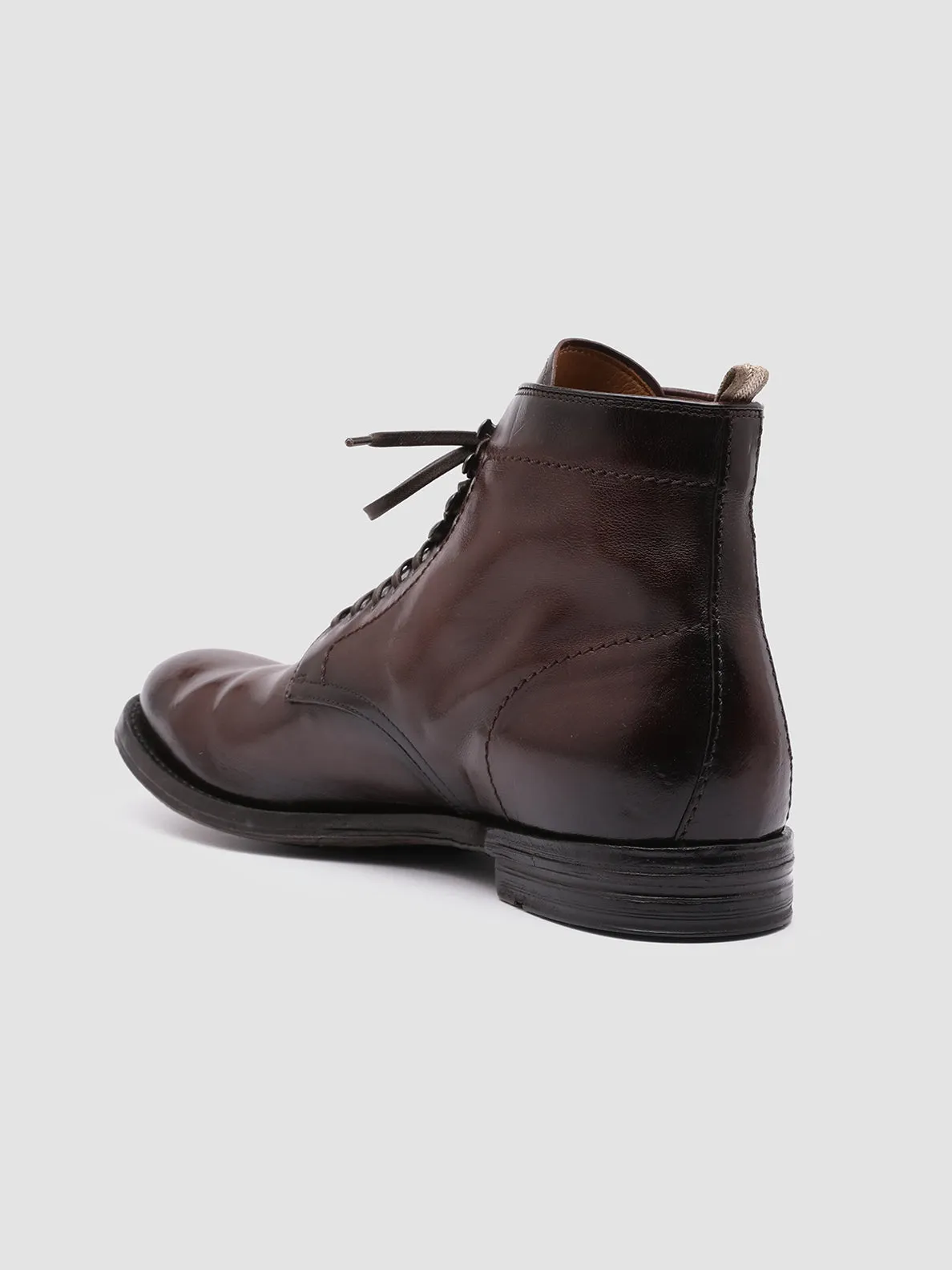 ANATOMIA 013 - Brown Leather Ankle Boots Cross training Plush traction