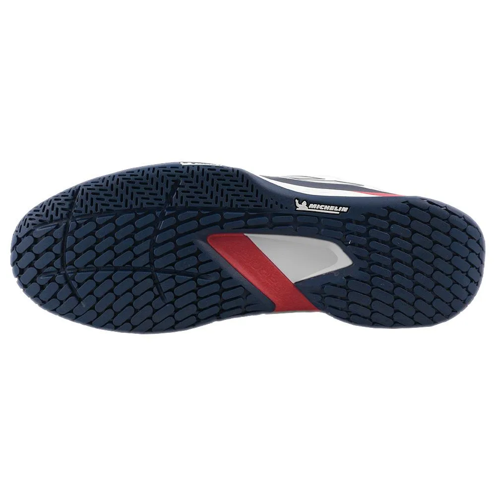 Babolat Men's Propulse Fury 3 - White/Estate Blue Reliable Grip Endurance Style.