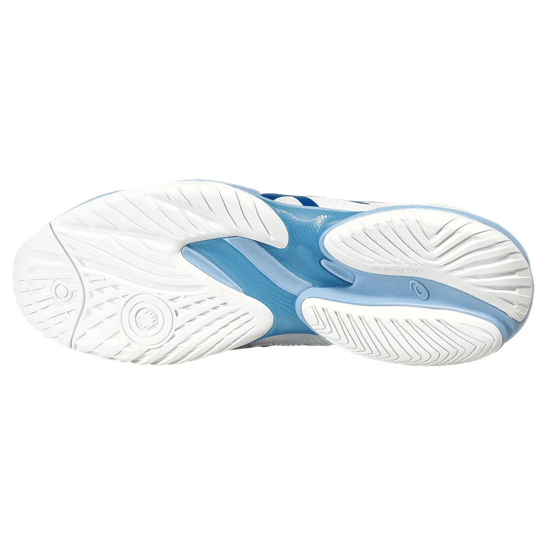 Asics Men's Court FF 3 Novak - White/Tuna Blue Effortless Silhouette