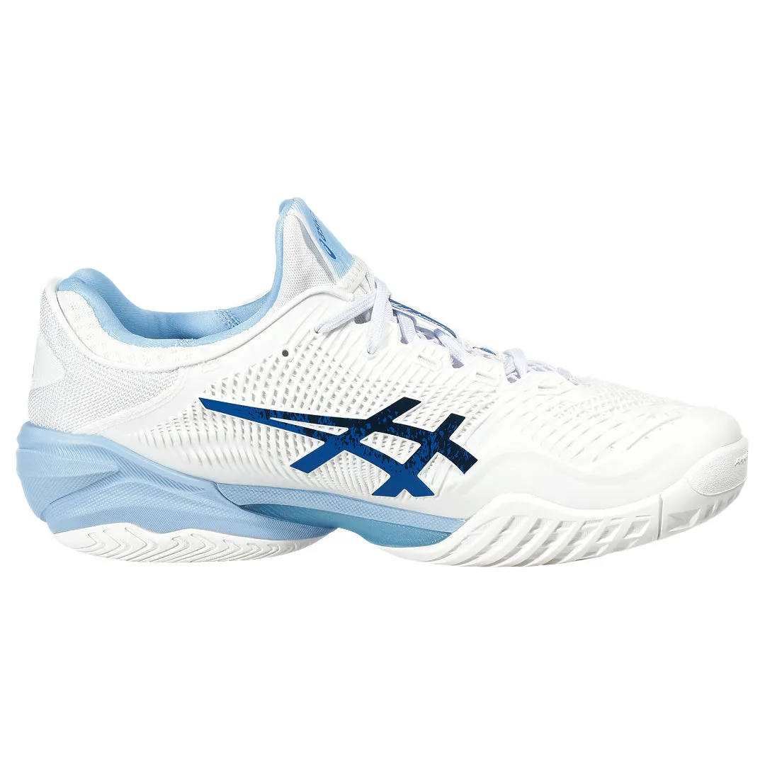 Built To Move Asics Men's Court FF 3 Novak - White/Tuna Blue