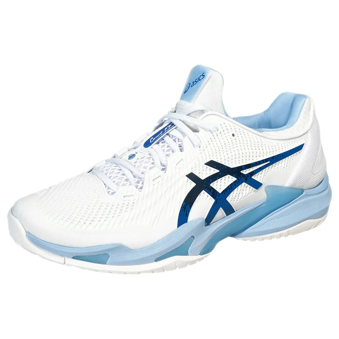 Asics Men's Court FF 3 Novak - White/Tuna Blue Quick Grip