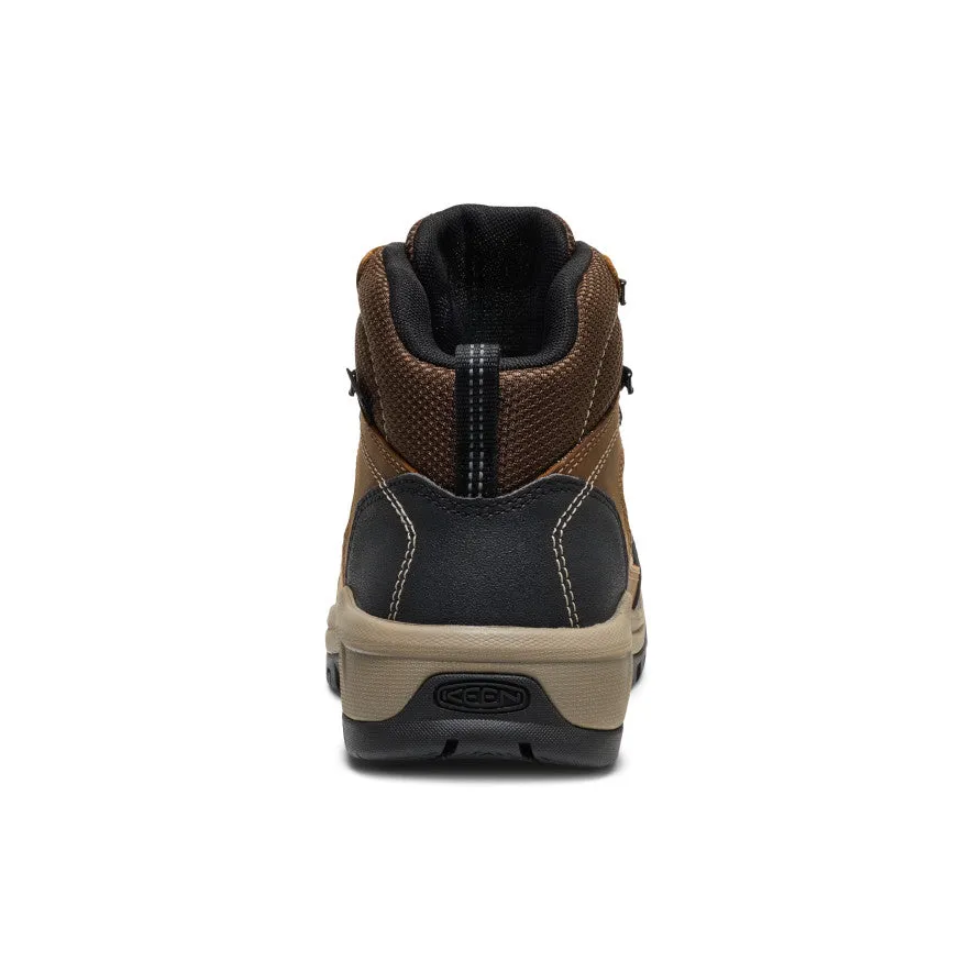 Anti Fatigue slip-resistant Women's Skokie Waterproof Work Boot (Soft Toe)  |  Bison/Black
