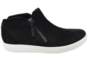 ECCO Womens Soft 7 Womens Comfortable Nubuck Leather Ankle Boots Photo Glam