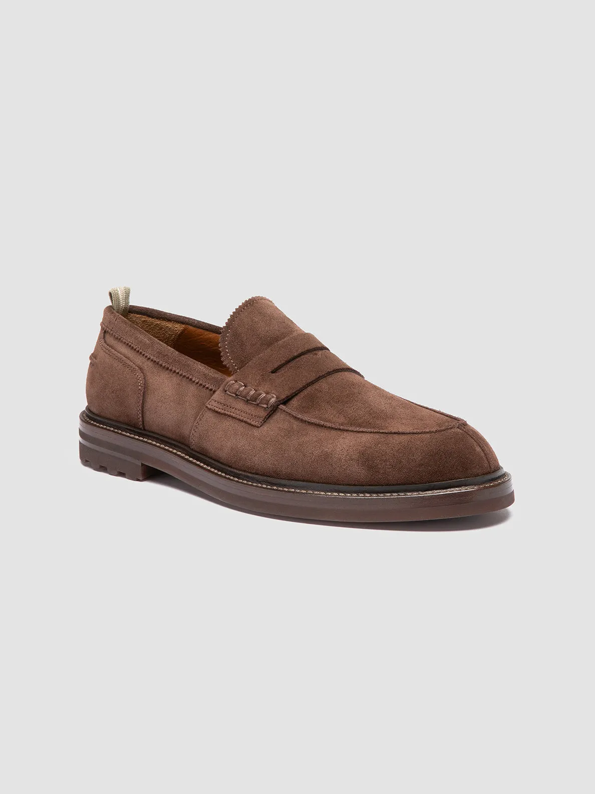 SAX FLEXI 001 - Brown Suede Penny Loafers Running Shoes Breathable Ease