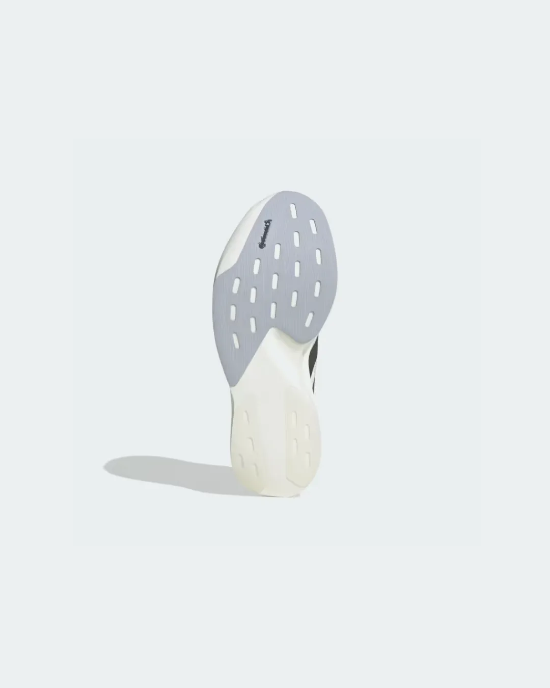 ADIDAS ADIZERO EVO SL Cloud White / Core Black running in a reservoir area shoes safety reflective