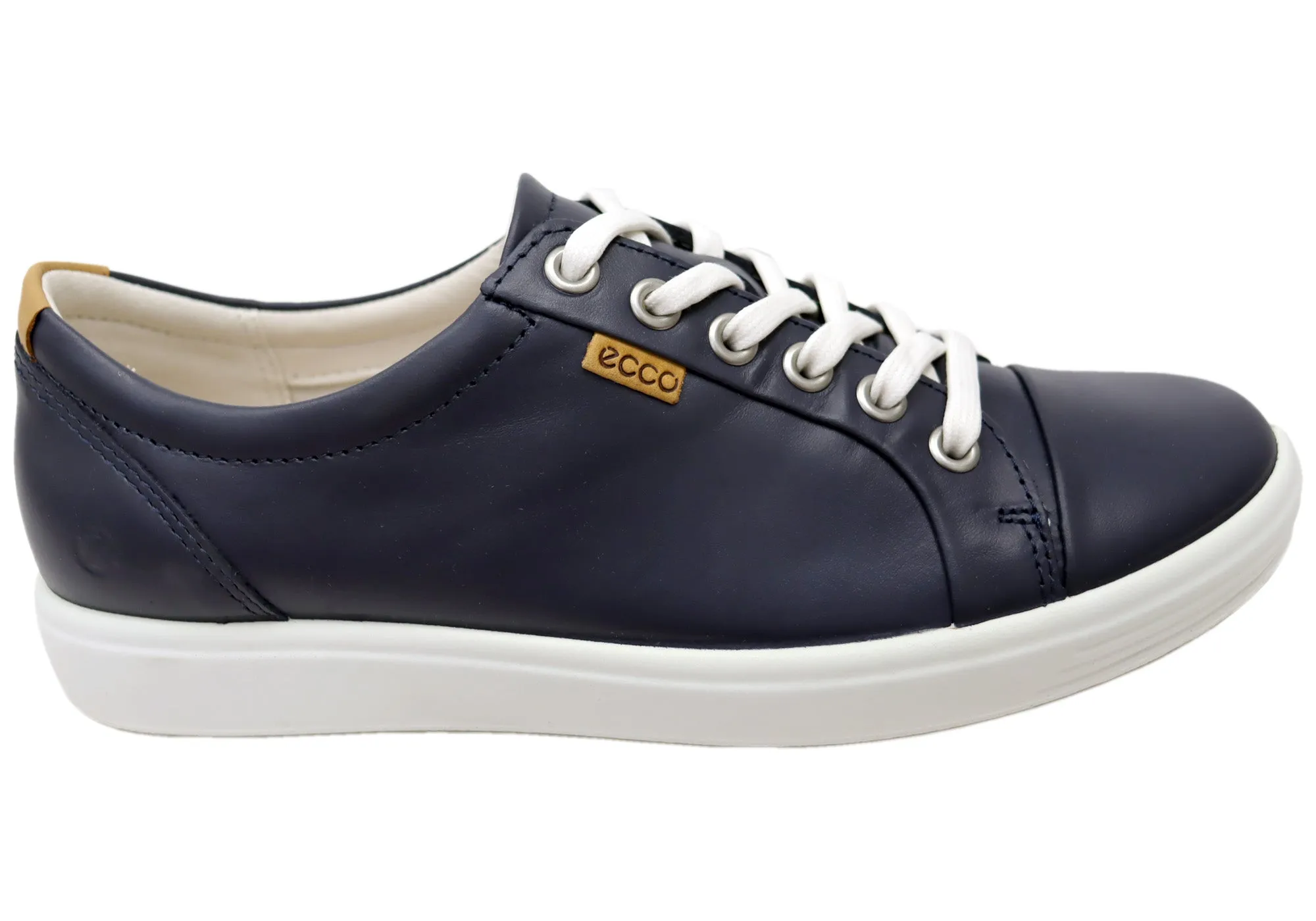Pose Ready ECCO Womens Soft 7 Comfortable Leather Casual Lace Up Sneakers Shoes
