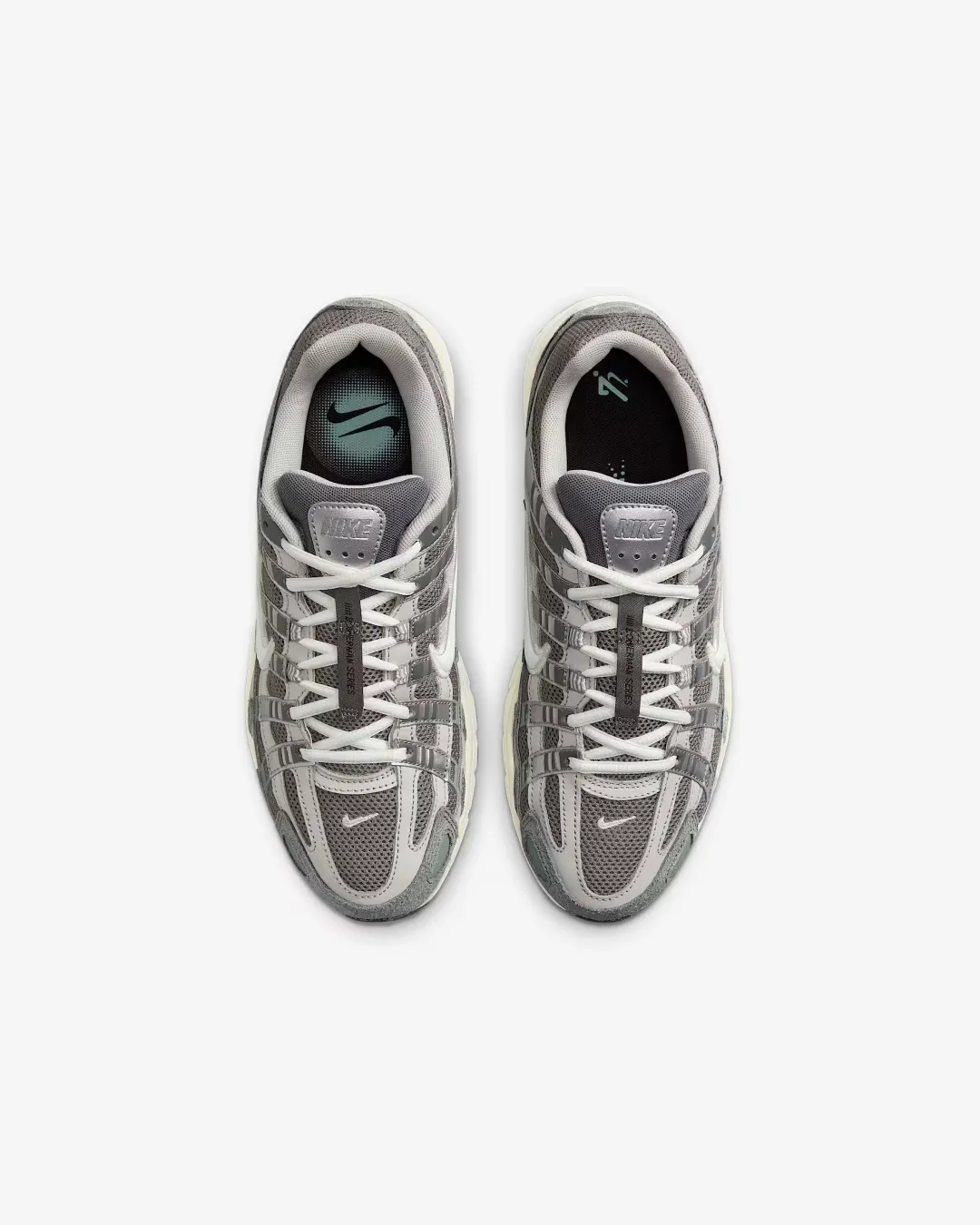 Training session Nike P-6000 Flat Pewter/Light Iron Ore/Metallic Silver/White