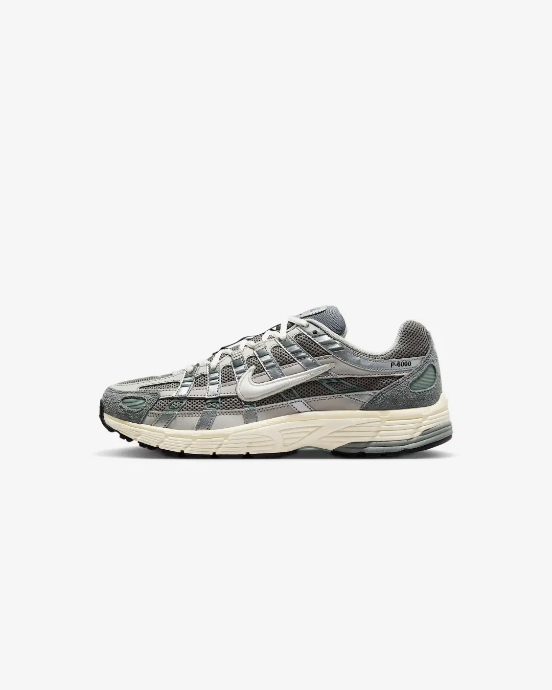 Outdoor Nike P-6000 Flat Pewter/Light Iron Ore/Metallic Silver/White