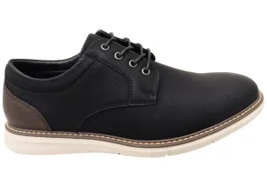 Pure Black Foot Support Nunn Bush By Florsheim Mens EE Extra Wide Chase Plain Ox Shoes