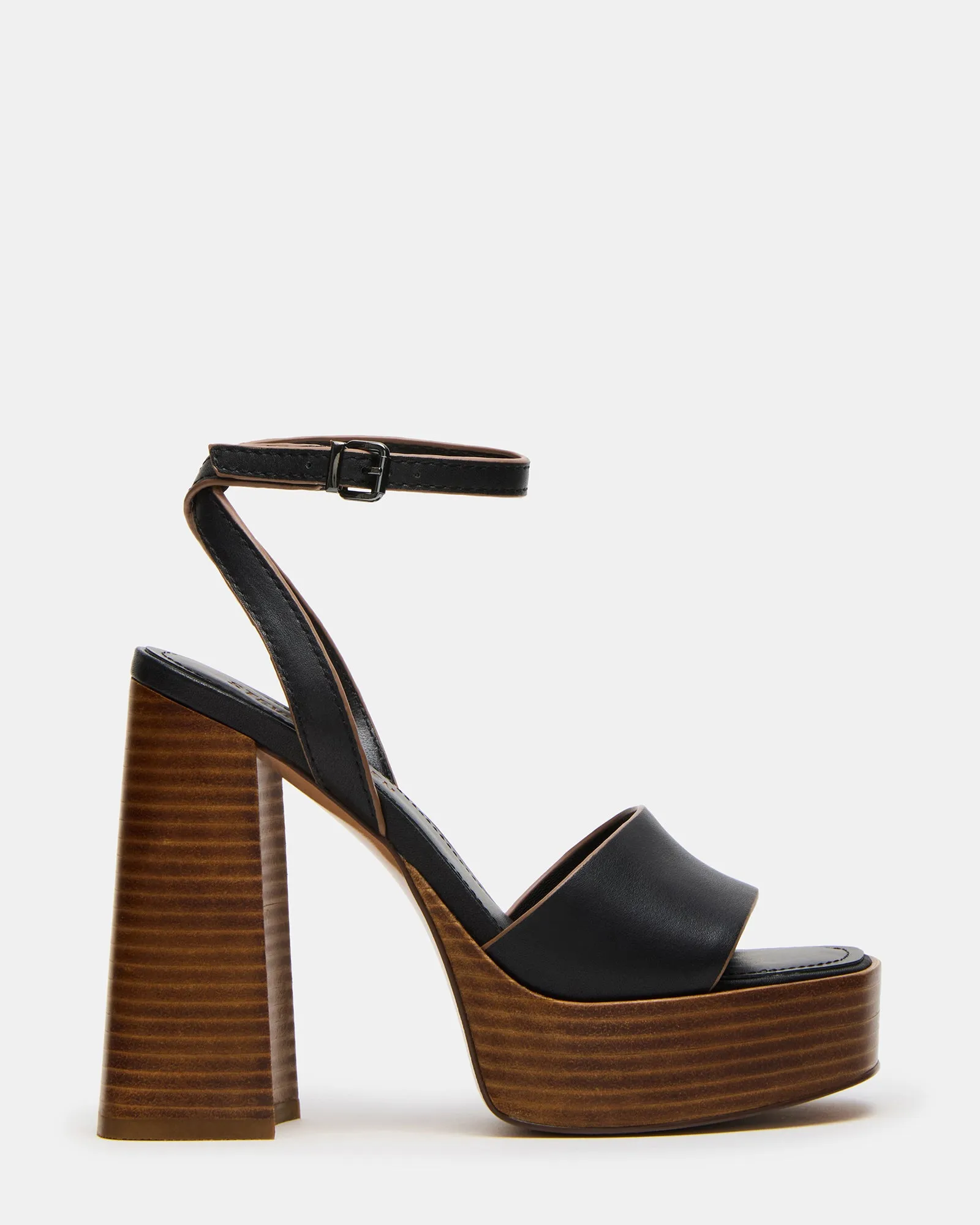 FLORIA BLACK LEATHER Flex grooves
