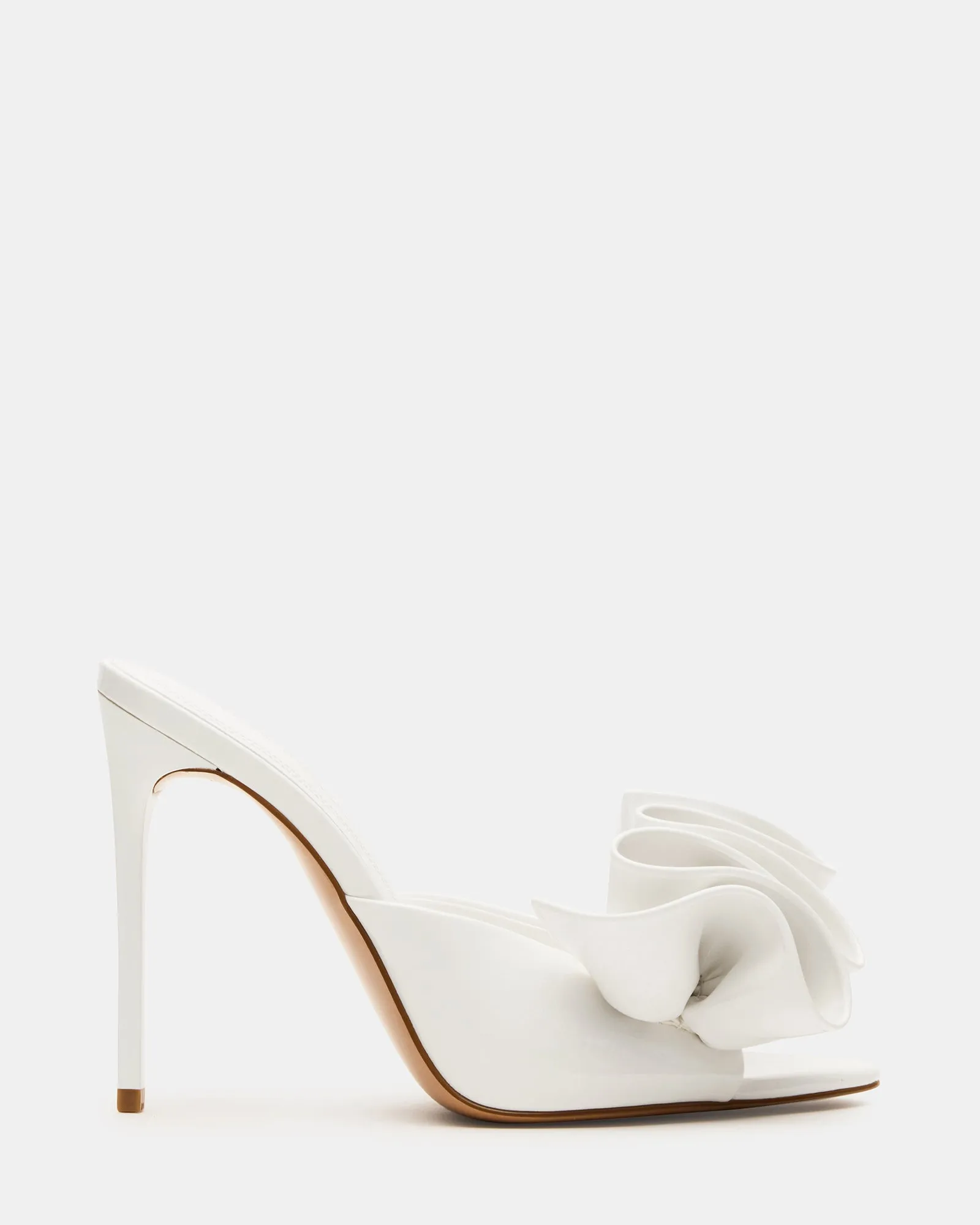 Removable Footbed Flexible Soles AFFINITY WHITE PATENT