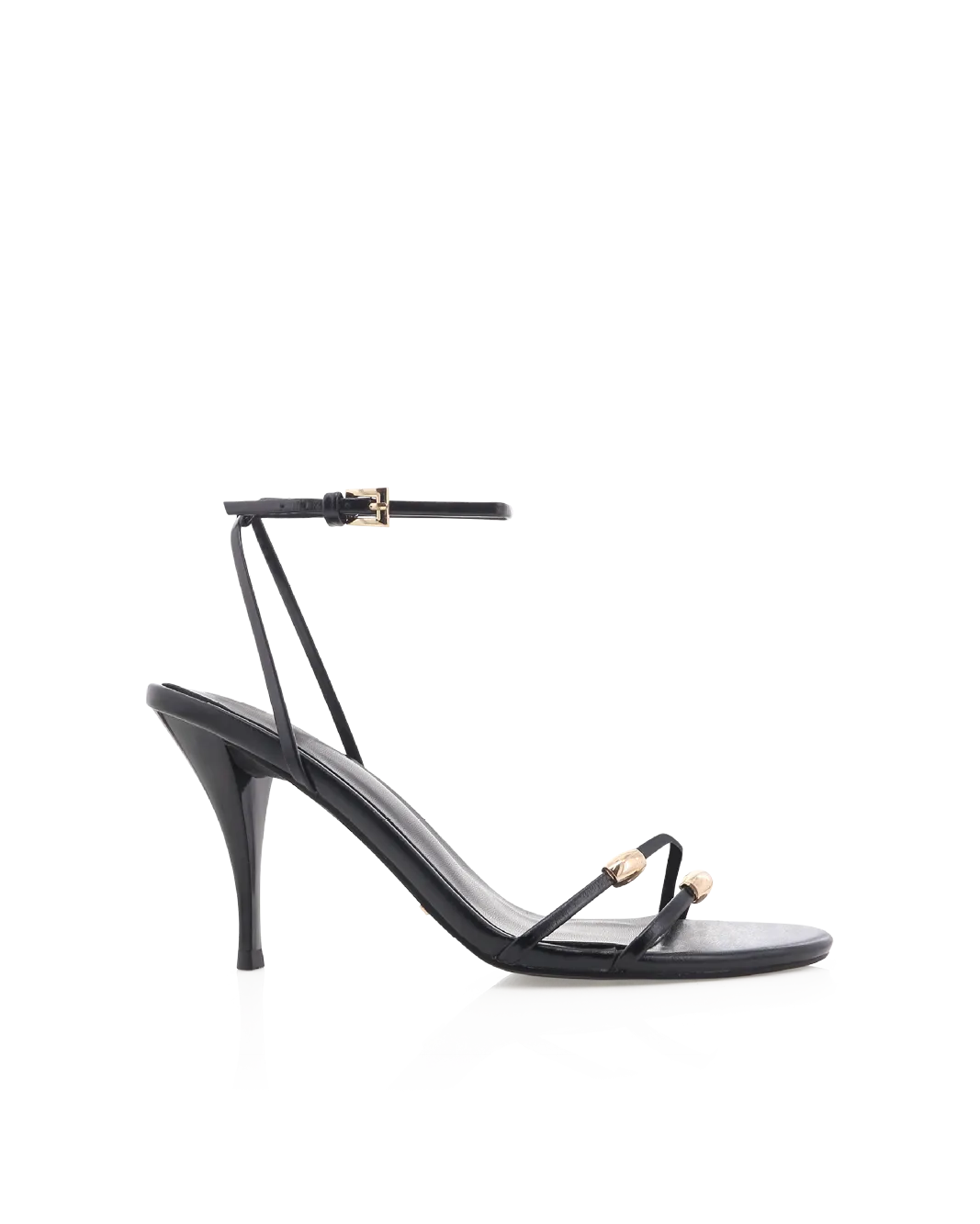 ROBIN - BLACK SHINE Outdoor Wedding Heels
