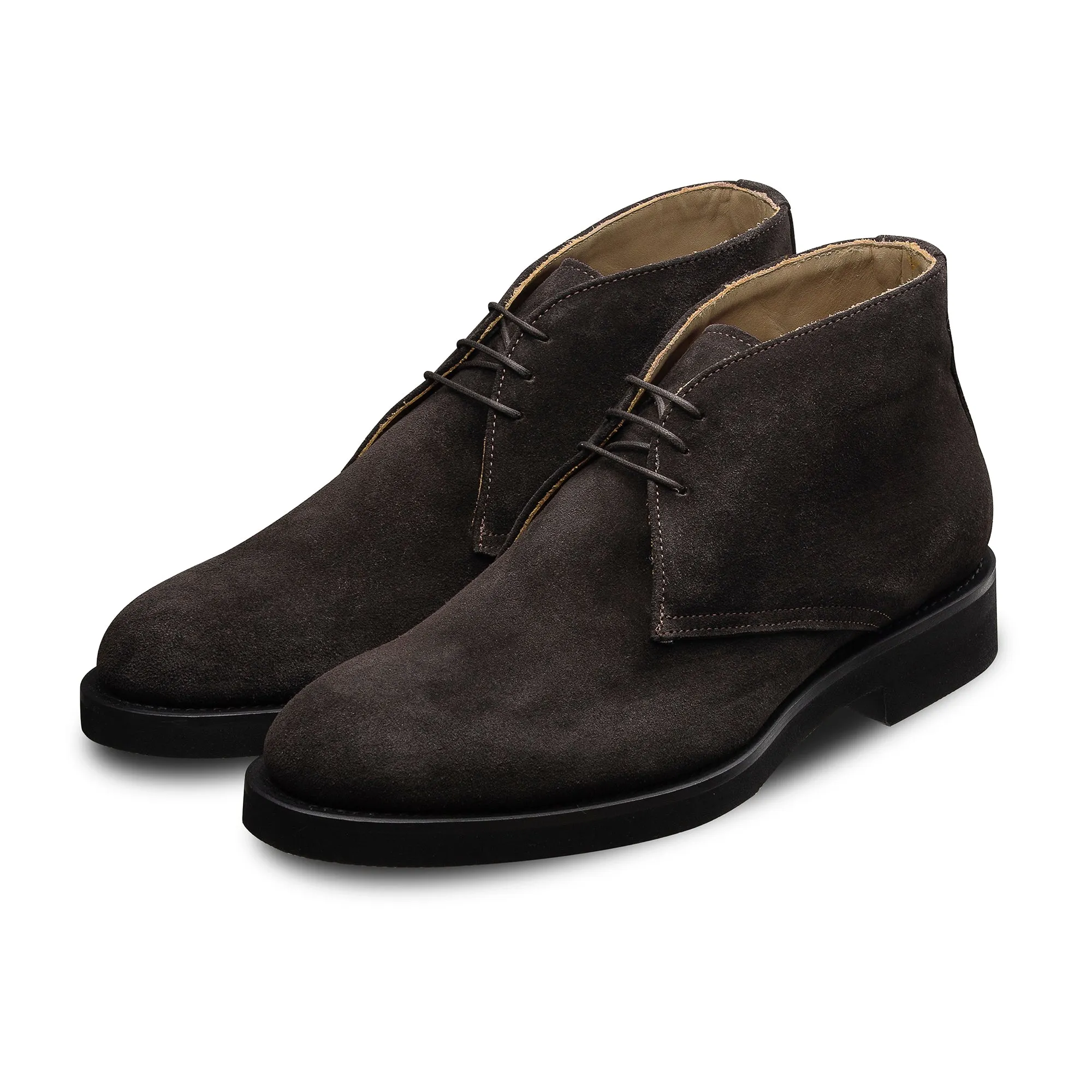 Bottines Chukka Saul 376 veau velours marron Smooth Professional Look