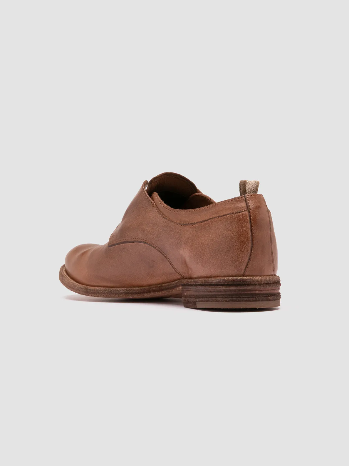 LEXIKON 501 - Brown Leather Derby Shoes Link Walk Trail Ease
