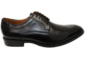 Look Ready Vital Step Florsheim Mens Sentinel Plain Derby EE Extra Wide Leather Dress Shoes