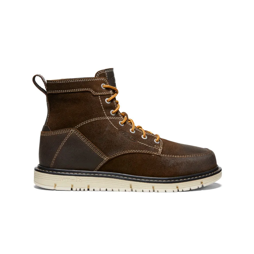 Men's San Jose 6" Boot (Soft Toe)  |  Coffee Bean/Star White foldable