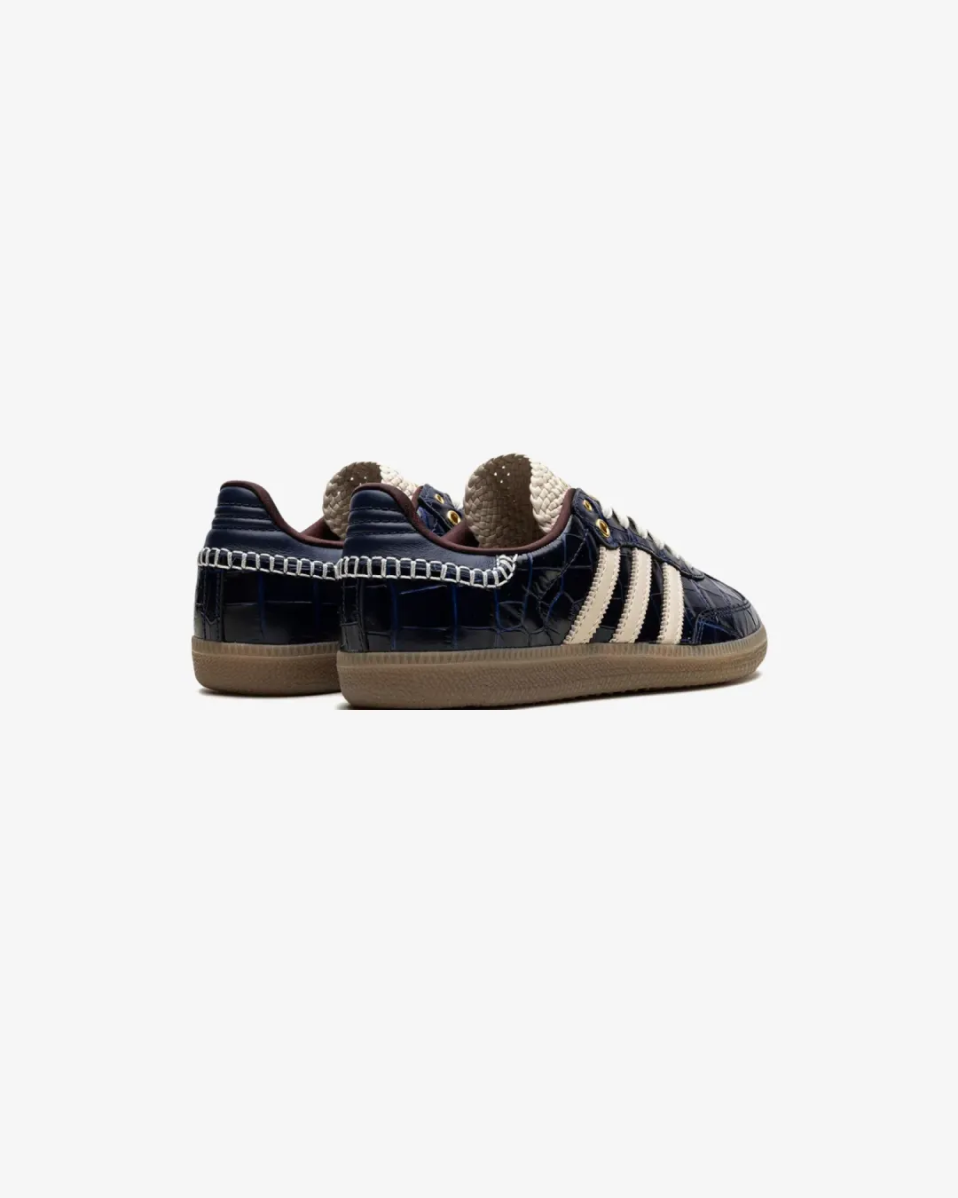 Wales Bonner x Adidas Samba OG ??Navy Croc?? Sneakers Slim Line Slip On