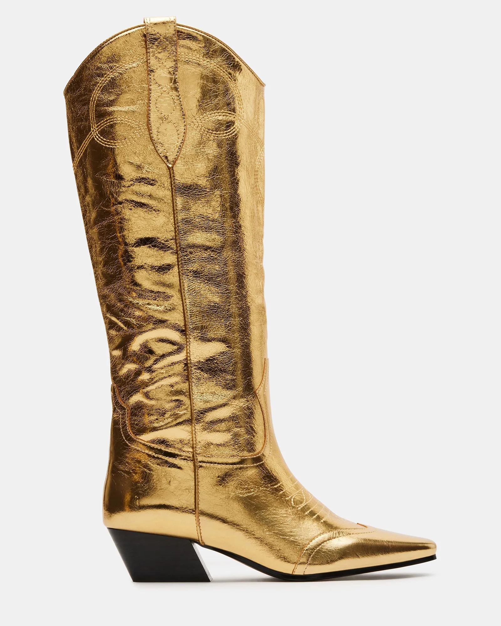 Cold Weather Comfortable Footbed DOLLIE GOLD LEATHER