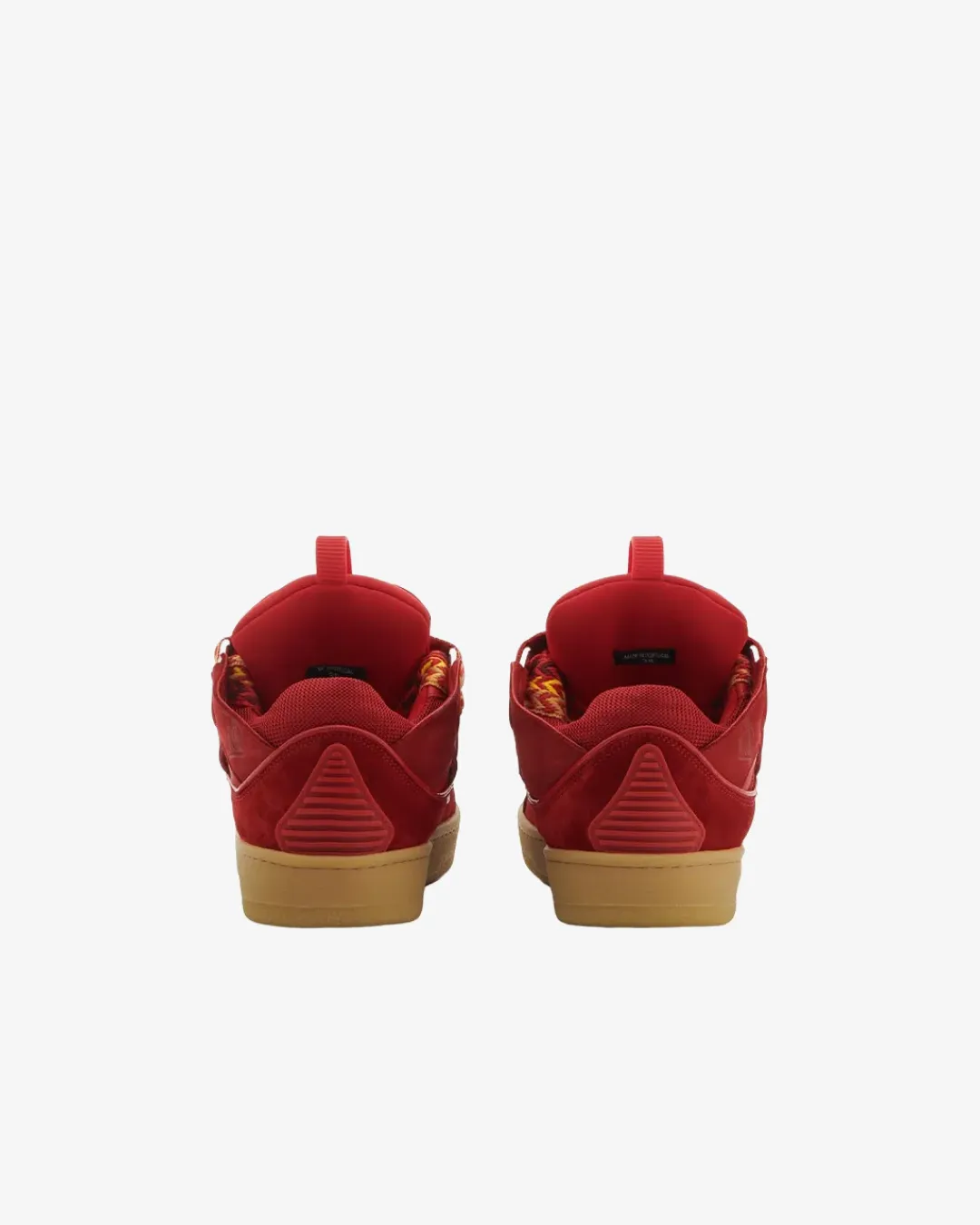 Lanvin Leather Curb Red Suede Tennis Low-Top Sneakers responsive - midsole - feature shoes senior exercise shoes