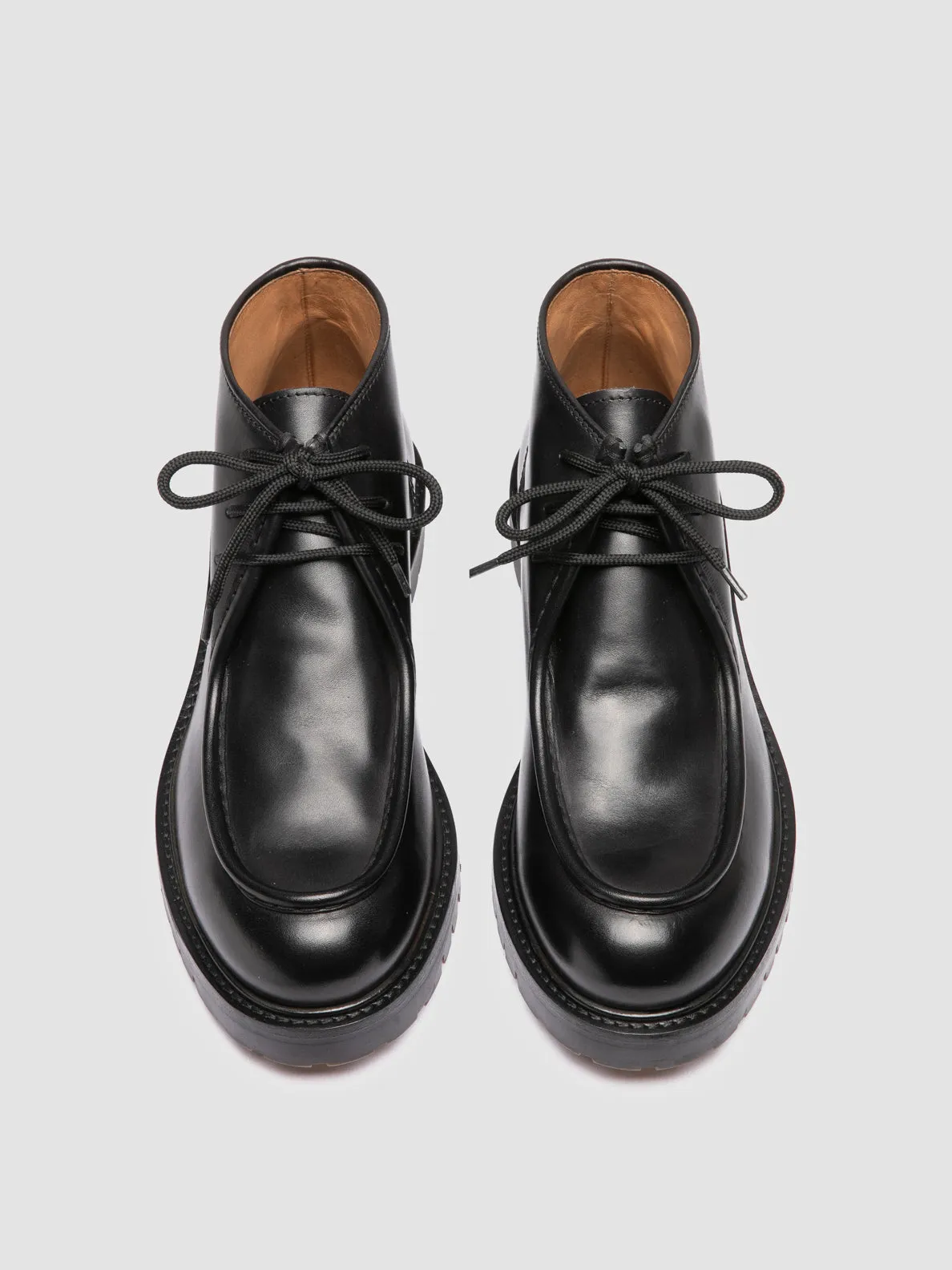 All Weather Shoes Daily Routine BOSS 018 - Black Leather Derby Shoes