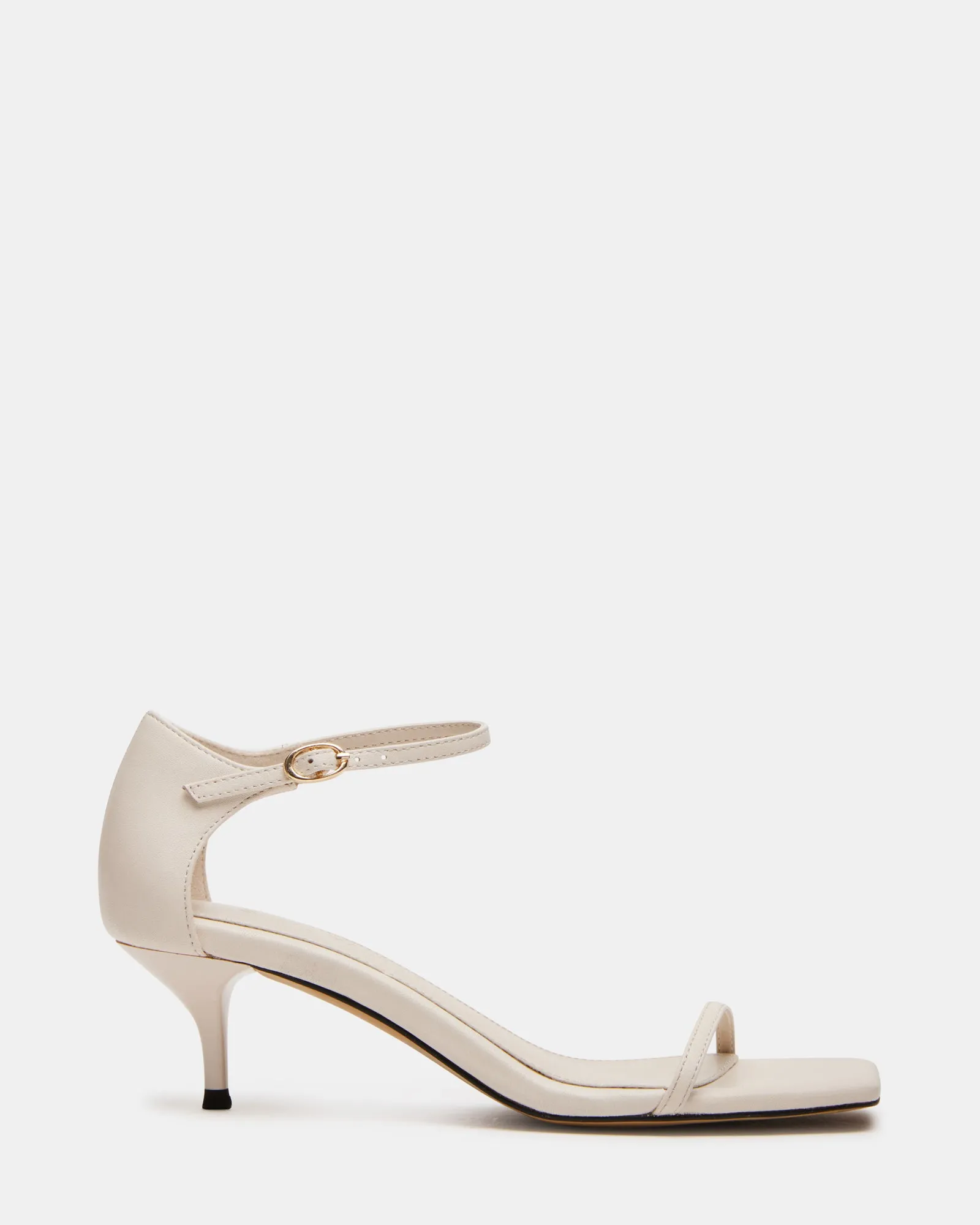 Shock Resistance Luxury Heels for Office HAIZLEY BONE LEATHER