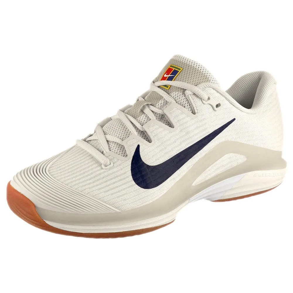 Nike Women's Air Zoom Vapor 12 - Summit White/Binary Blue Non-Slip Sole