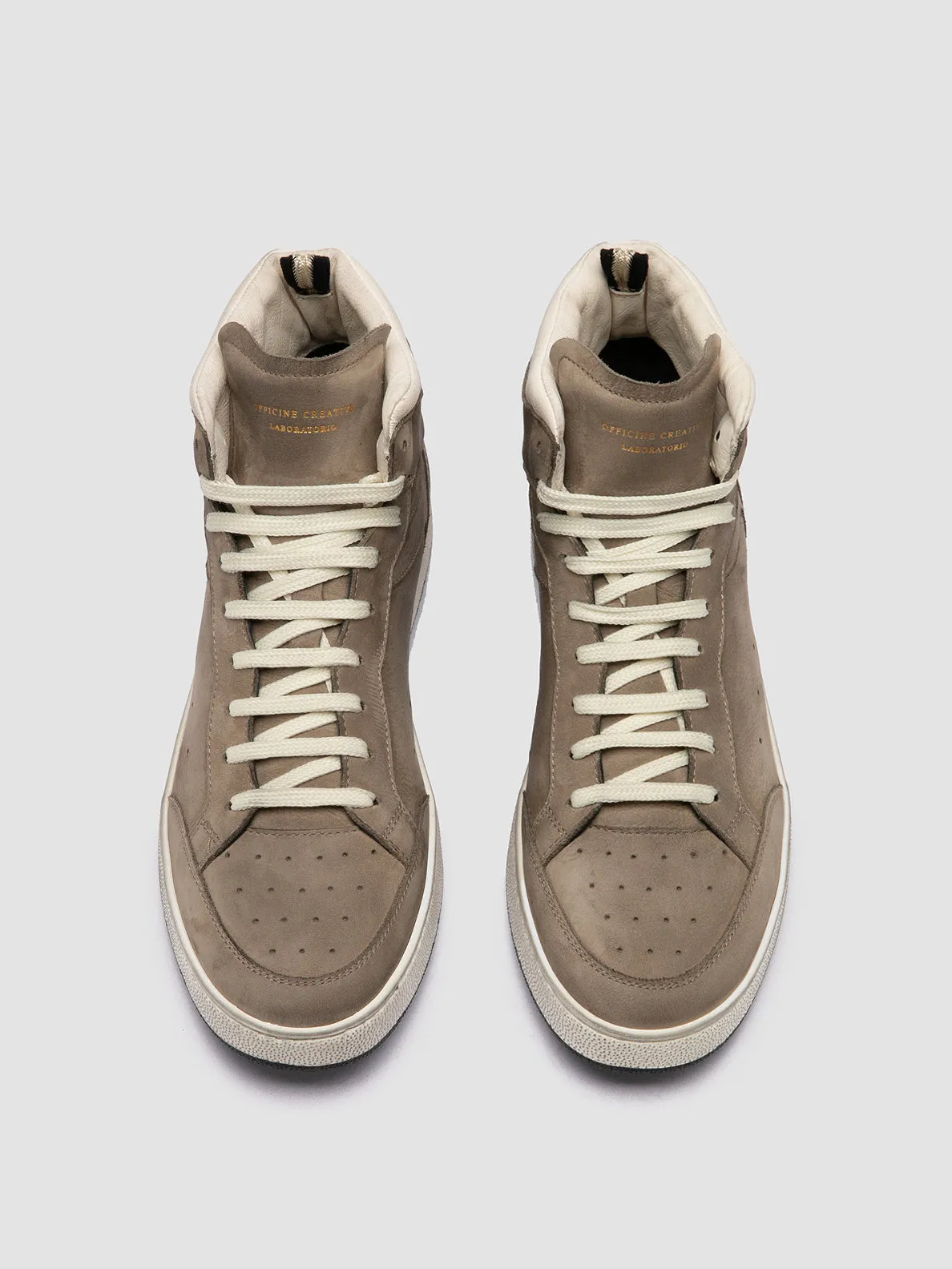 On The Go Power Move THE ANSWER 004 - Taupe Leather and Suede Sneakers