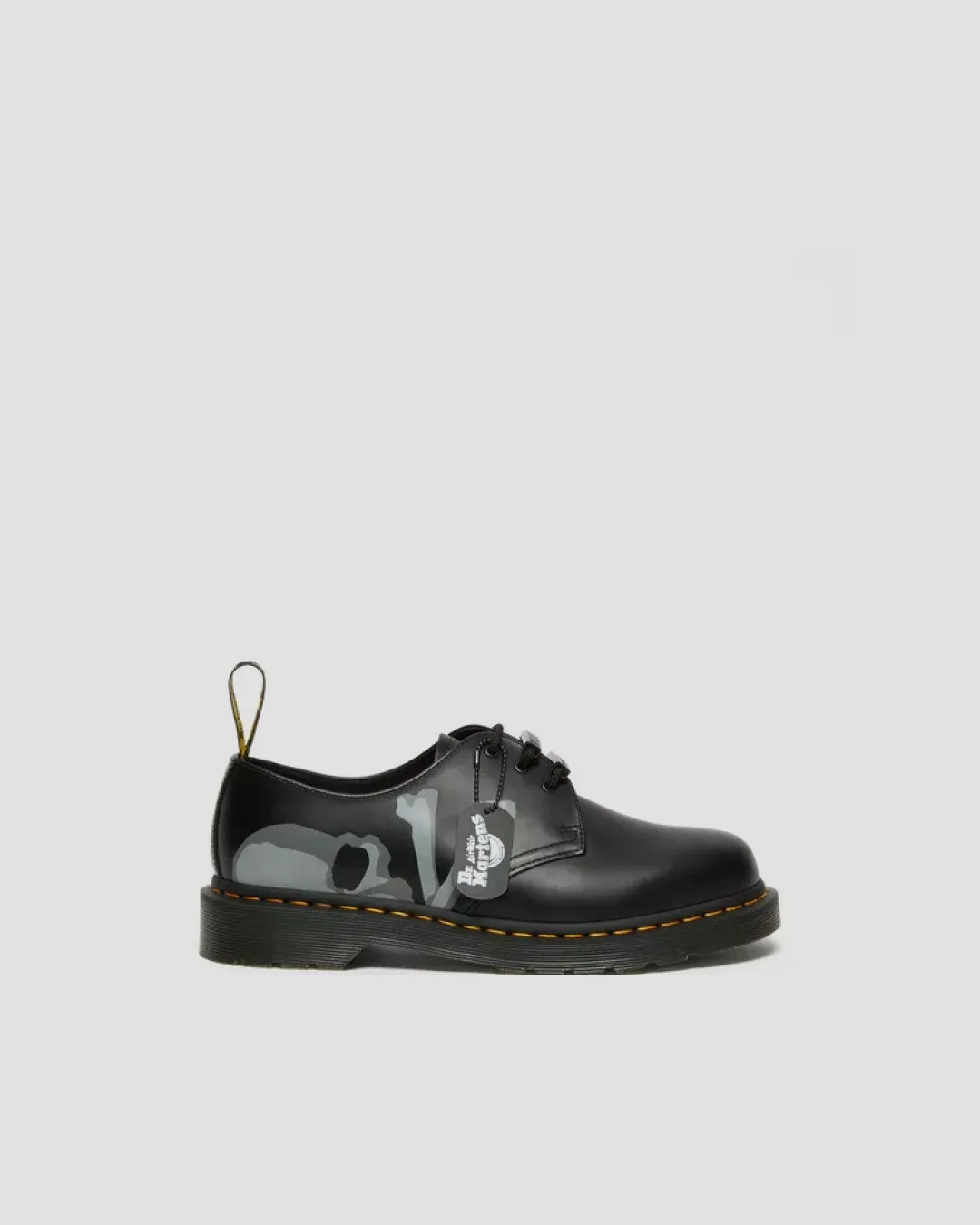 MASTERMIND x BAPE x DR MARTENS 1461 OXFORD LEATHER SHOE running in a temperate area