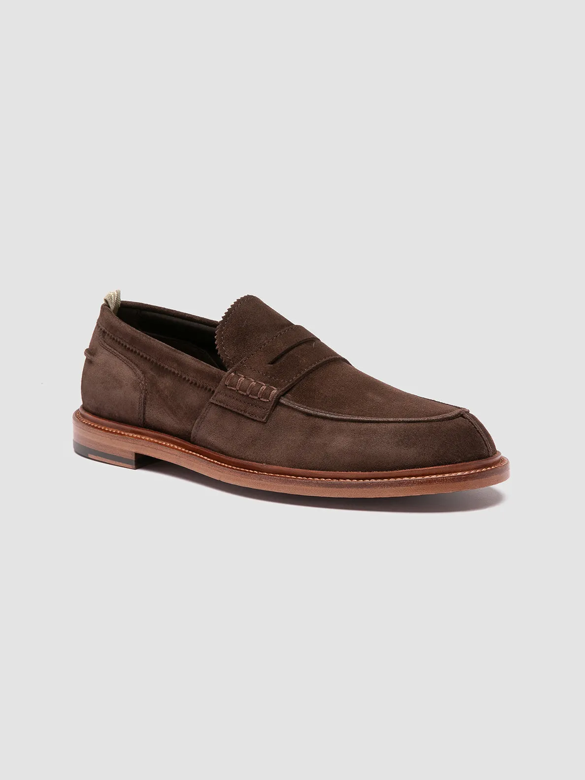 SAX 001 - Brown Suede Penny Loafers Relaxed Look