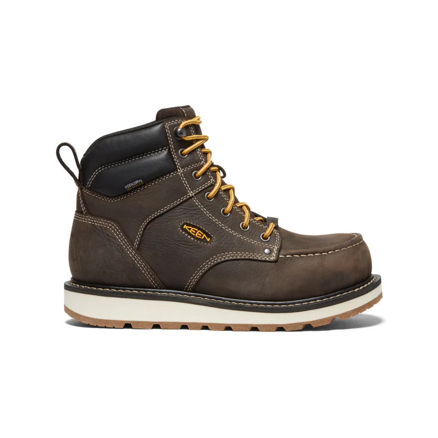 Men's Cincinnati 6" Waterproof Boot (Carbon Toe)  |  Dark Chocolate/Sandshell Comfort And Durability