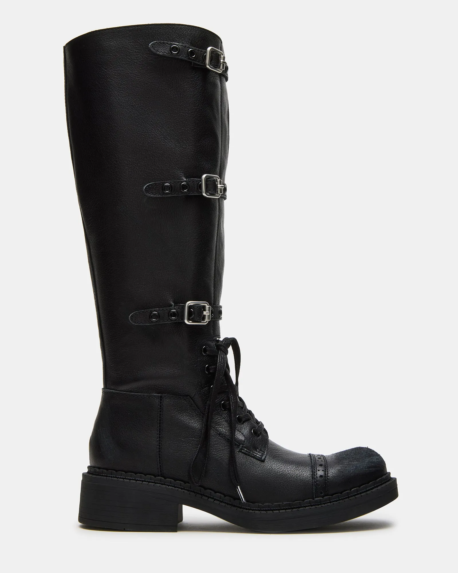 CRITICAL BLACK LEATHER Utility Design Reliable Protection