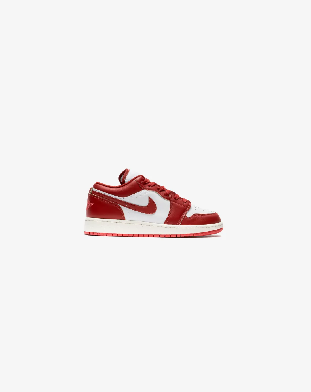 Air Jordan 1 Low ??Gym Red/White Sneakers Ring Walk Cotton Base